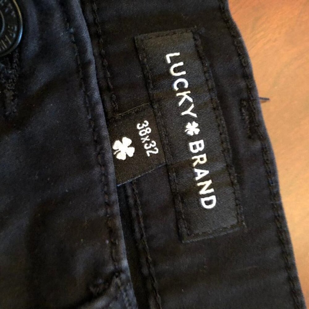 Mens Lucky Brand 121 black jeans 38/32 EUC